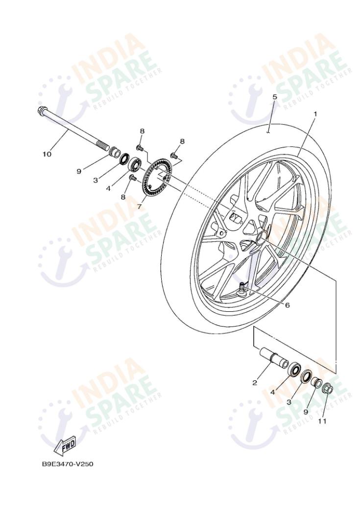 YAMAHA DM46 R15 V4 Series FRONT WHEEL